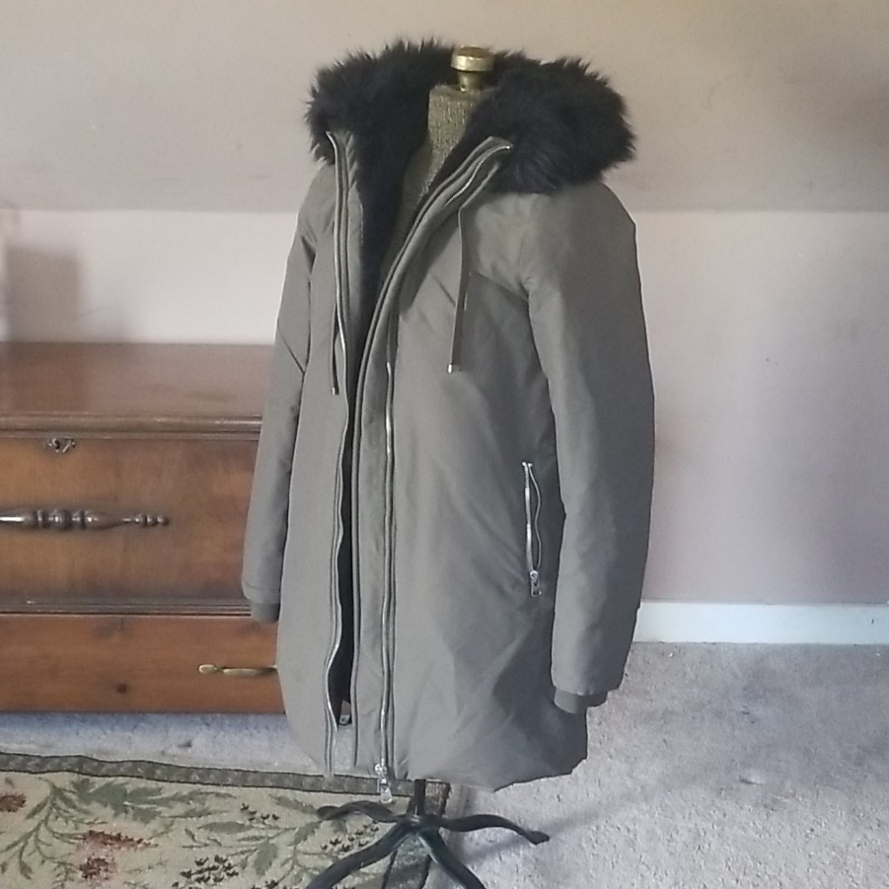 GREEN ZARA PARKA